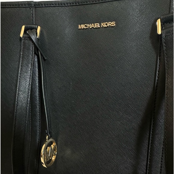👜 🖤 Large Michael Kors Shoulder Tote - Black 🖤 - Picture 2 of 16